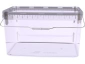 Ведро 11л. прямоугольное, с бесцветной крышкой, с ручкой металл бесцветное Ведро 11л. прямоугольное, с бесцветной крышкой, с ручкой металл бесцветное