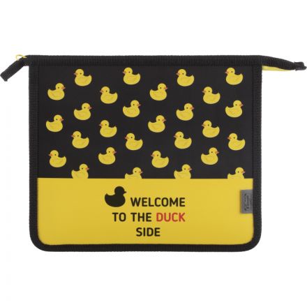 Папка для тетрадей Комус Класс Утки, А5, молния, пластик ПТ-735 Папка для тетрадей Комус Класс Утки, А5, молния, пластик ПТ-735