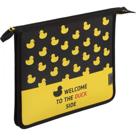 Папка для тетрадей Комус Класс Утки, А5, молния, пластик ПТ-735 Папка для тетрадей Комус Класс Утки, А5, молния, пластик ПТ-735