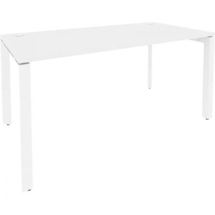 Стол ONIX-П П на металлокаркасе O.MP-SP-4.8 белый бриллиант/белый Ш1580