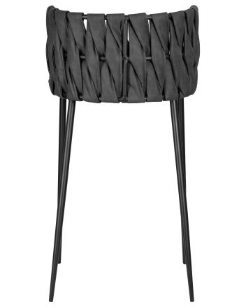 Стул барный DOBRIN AMELIA, серая ткань (F-48), темно-серый винтажный PU (MF-12) Стул барный DOBRIN AMELIA, серая ткань (F-48), темно-серый винтажный PU (MF-12)