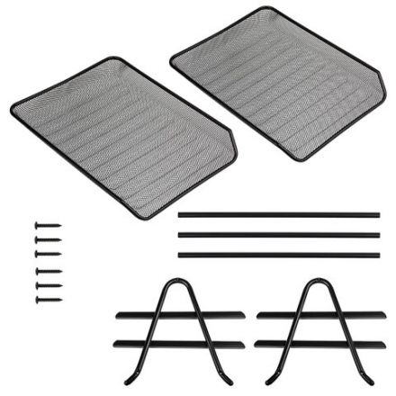 Лоток горизонтальный металлический для бумаг, 2 секции, BRAUBERG "Germanium", А4 (355х205х295 мм), черный, 231950 Лоток горизонтальный металлический для бумаг, 2 секции, BRAUBERG "Germanium", А4 (355х205х295 мм), черный, 231950