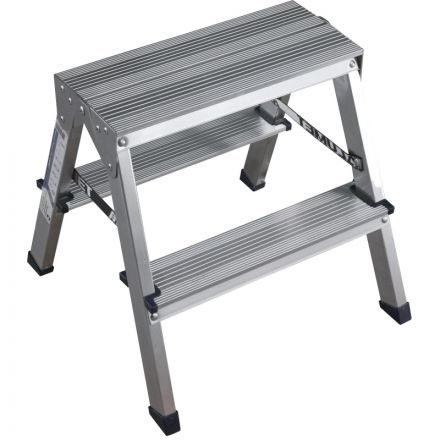 Стремянка Алюмет двухсторонняя алюминиевая 2 ст. AD7202