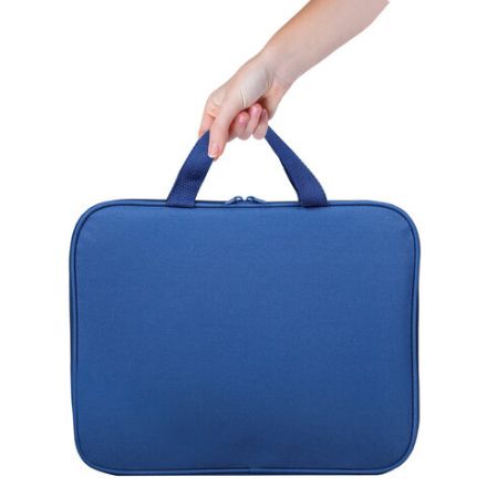 Папка на молнии с ручками STAFF EVERYDAY, А4, полиэстер, синяя, 270731 Папка на молнии с ручками STAFF EVERYDAY, А4, полиэстер, синяя, 270731