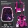 Ранец BRAUBERG PREMIUM, 2 отделения, с брелоком, "Pink lava", 38х29х16 см, 273097