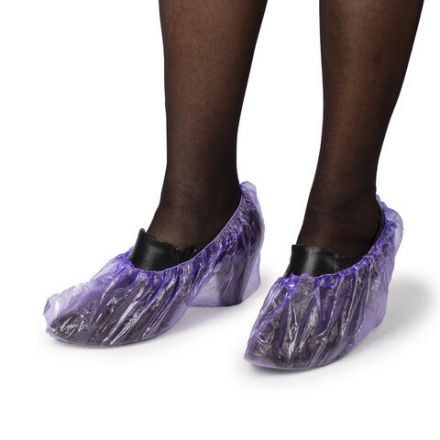 Бахилы MERIDIAN СТАНДАРТ 2,3 грамма, фиолетовые, КОМПЛЕКТ 100 штук (50 пар), 40х15 см Бахилы MERIDIAN СТАНДАРТ 2,3 грамма, фиолетовые, КОМПЛЕКТ 100 штук (50 пар), 40х15 см