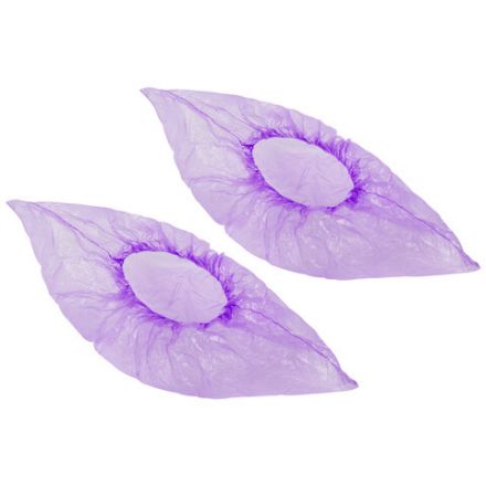 Бахилы MERIDIAN СТАНДАРТ 2,3 грамма, фиолетовые, КОМПЛЕКТ 100 штук (50 пар), 40х15 см Бахилы MERIDIAN СТАНДАРТ 2,3 грамма, фиолетовые, КОМПЛЕКТ 100 штук (50 пар), 40х15 см