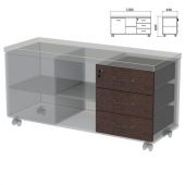 Ящики тумбы-креденции "Приоритет", КОМПЛЕКТ 3 шт., венге, К-927, К-927 венге Ящики тумбы-креденции "Приоритет", КОМПЛЕКТ 3 шт., венге, К-927, К-927 венге