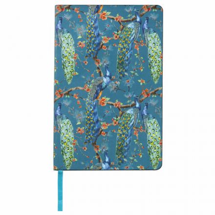 Ежедневник недатированный А5 (138х213 мм), BRAUBERG VISTA, под кожу, гибкий, 136 л., "Peacocks", 112032 Ежедневник недатированный А5 (138х213 мм), BRAUBERG VISTA, под кожу, гибкий, 136 л., "Peacocks", 112032