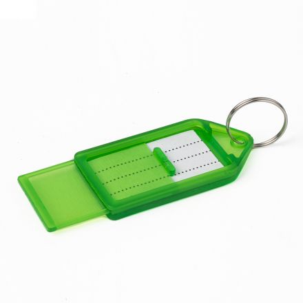 Бирки для ключей КОМПЛЕКТ 20 ШТ., длина 55 мм, инфо-окно 39х22 мм, АССОРТИ, BRAUBERG, 237495