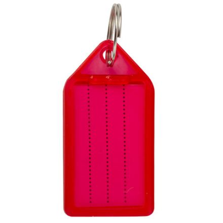 Бирки для ключей КОМПЛЕКТ 20 ШТ., длина 55 мм, инфо-окно 39х22 мм, АССОРТИ, BRAUBERG, 237495