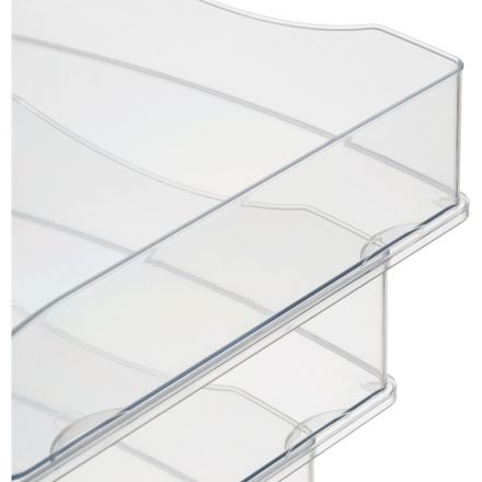 Лоток горизонтальный Attache 4шт/уп прозрачный тд_у