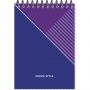 Блокнот А6 108x146,40л,гребень, картон,клетка, Attache Economy синяя