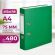 Папка-регистратор ATTACHE(ПВХ+бум)с мет.уголком,75мм,зеленая,ПБП1,карм.кор