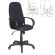 Кресло офисное CH-808AXSN/BLACK, ткань, черное