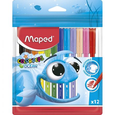 Фломастеры Maped Colorpeps ocean 12 цветов
