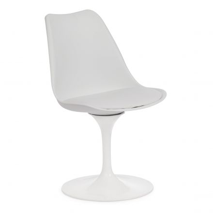 Стул Тулип Фэшн Чаир/Tulip Fashion Chair (мод.109)/1 шт. в упаковке металл/пластик/, 48х55х81см, белый/белый Стул Тулип Фэшн Чаир/Tulip Fashion Chair (мод.109)/1 шт. в упаковке металл/пластик/, 48х55х81см, белый/белый