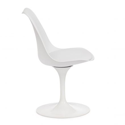 Стул Тулип Фэшн Чаир/Tulip Fashion Chair (мод.109)/1 шт. в упаковке металл/пластик/, 48х55х81см, белый/белый Стул Тулип Фэшн Чаир/Tulip Fashion Chair (мод.109)/1 шт. в упаковке металл/пластик/, 48х55х81см, белый/белый