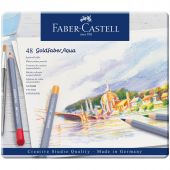 Карандаши акварельные художественные Faber-Castell "Goldfaber Aqua", 48цв., метал. коробка Карандаши акварельные художественные Faber-Castell "Goldfaber Aqua", 48цв., метал. коробка