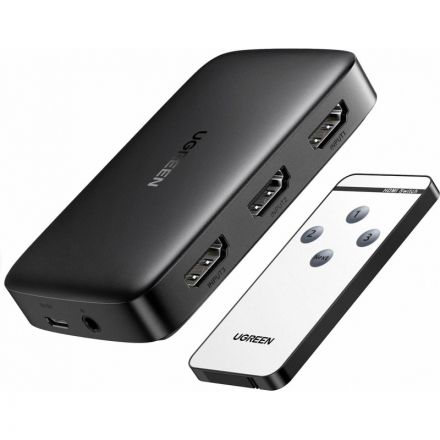 Разветвитель UGREEN CM332 3xHDMI 1.4. 4K с пультом ДУ (80125) Разветвитель UGREEN CM332 3xHDMI 1.4. 4K с пультом ДУ (80125)