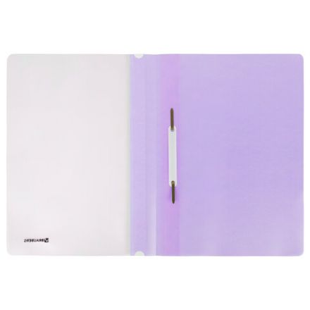 Скоросшиватель пластиковый BRAUBERG "Pastel" А4, 130/180 мкм, лиловый, 270456 Скоросшиватель пластиковый BRAUBERG "Pastel" А4, 130/180 мкм, лиловый, 270456