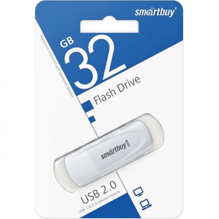 Флеш-память SmartBuy UFD 2.0 032GB Scout White (SB032GB2SCW)