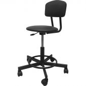 Стул лабораторный КО_EChair 231 PPU к/з черный, газлифт