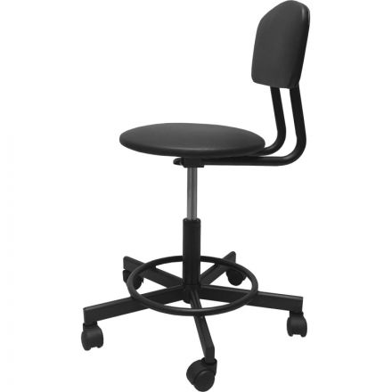 Стул лабораторный КО_EChair 231 PPU к/з черный, газлифт Стул лабораторный КО_EChair 231 PPU к/з черный, газлифт
