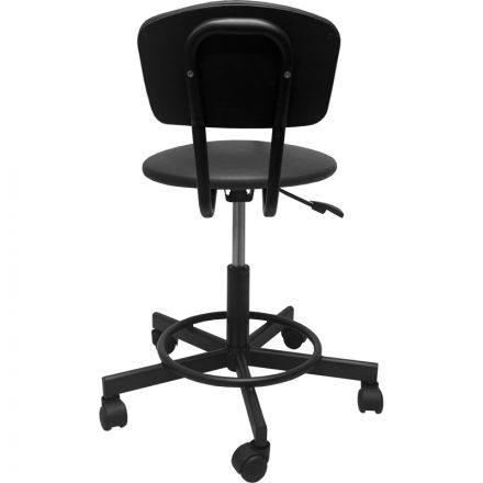 Стул лабораторный КО_EChair 231 PPU к/з черный, газлифт Стул лабораторный КО_EChair 231 PPU к/з черный, газлифт