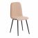 Стул Арк/Arc велюр/металл, 46х52х88см, бежевый/черный