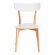 Стул Claire сиденье МДФ, опоры дерево гевея, белый / натуральное дерево, 48 x 49,5 x 81,5 x SH44см