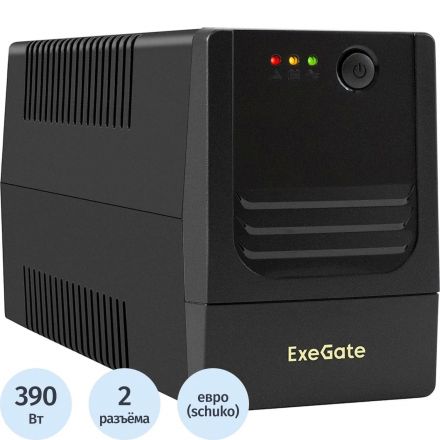 ИБП ExeGate Power NB-650.LED.AVR.2SH (EX299484RUS)