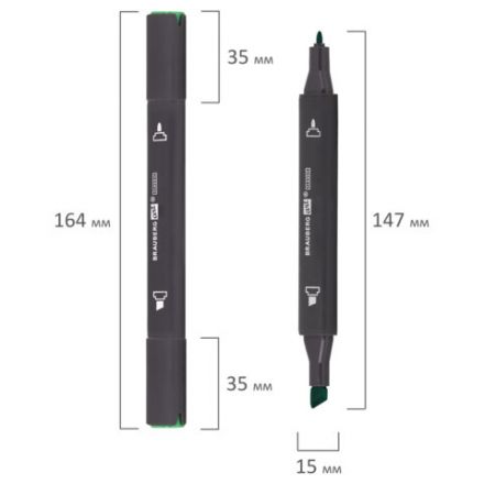 Маркер для скетчинга ХУДОЖЕСТВЕННЫЙ 1 мм - 6 мм BRAUBERG ART CLASSIC, ЗЕЛЕНЫЙ ОКЕАНСКИЙ (G318), 151770 Маркер для скетчинга ХУДОЖЕСТВЕННЫЙ 1 мм - 6 мм BRAUBERG ART CLASSIC, ЗЕЛЕНЫЙ ОКЕАНСКИЙ (G318), 151770