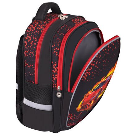 Рюкзак BRAUBERG KIDS MIND с пеналом в комплекте, 2 отделения, "Fiery Road", 40х28х18 см, 273177 Рюкзак BRAUBERG KIDS MIND с пеналом в комплекте, 2 отделения, "Fiery Road", 40х28х18 см, 273177