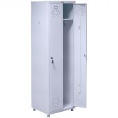 Шкаф для одежды медицинский HILFE МД 2 ШМ-SS (21-50) (2 отделения, 575 x 500 x 1830 мм)