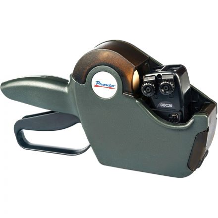 Этикет-пистолет Pronto C20 двухстрочный (прямоугольная лента, 10 символов в строке, 26x16 мм) Этикет-пистолет Pronto C20 двухстрочный (прямоугольная лента, 10 символов в строке, 26x16 мм)