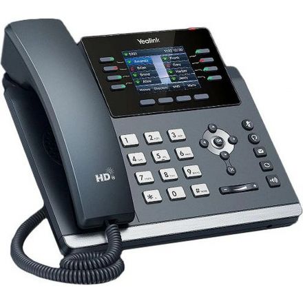 IP-телефон Yealink SIP-T44U, 12 аккаунт, 2 порта USB, цвет экр, PoE, GigE, без БП