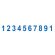 Нумератор металлический 10-разрядный, оттиск 47х5 мм, синий, TRODAT 55510, 75878