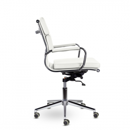 Кресло СН-303 Кайман Трио Н soft хром Ср S-0402 (белый) Кресло СН-303 Кайман Трио Н soft хром Ср S-0402 (белый)