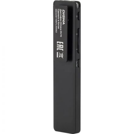 Диктофон цифровой Digma DiVoice RV70 32Gb черный