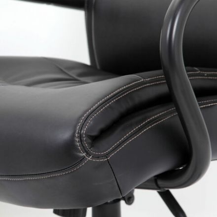 Кресло офисное BRABIX PREMIUM "Heavy Duty HD-004", НАГРУЗКА до 200 кг, экокожа, черное, 531942