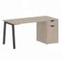 Home Office Стол письменный VR.SP-3-158.1.A Дуб аттик/Антрацит металл 1580*720*750
