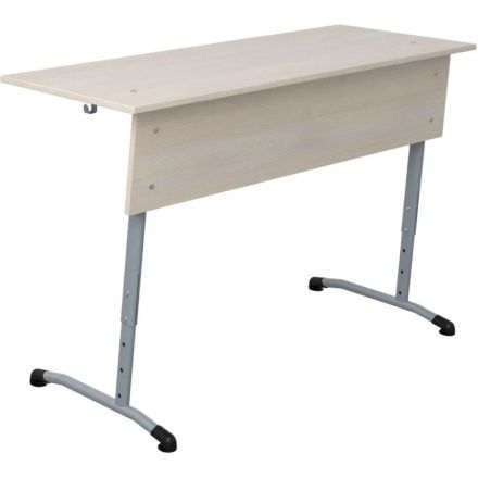Парта МЕТ_ Стол ученический Гармония 2-местный 3-7г.р. шамони св./серый