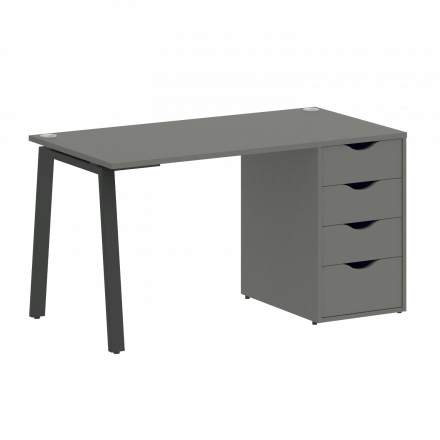Home Office Стол письменный VR.SP-3-138.4.A Металлик/Антрацит металл 1380*720*750