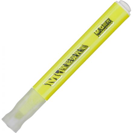 Маркер текстовыделитель треугольный M&G 1-5мм желтый