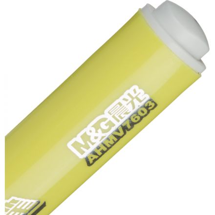 Маркер текстовыделитель треугольный M&G 1-5мм желтый