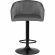 Стул барный LO_DOBRIN DARCY BLACK LM-5025_B-M_V-1922-19 серый велюр/черный