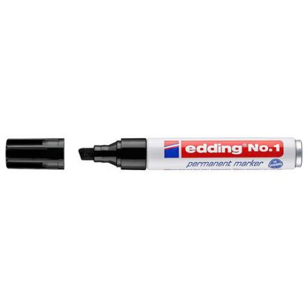 Маркер перманентный износостойкий EDDING No. 1, ЧЕРНЫЙ, скошенный, 1-5 мм, алюминиевый корпус, E-1/001, 152696 Маркер перманентный износостойкий EDDING No. 1, ЧЕРНЫЙ, скошенный, 1-5 мм, алюминиевый корпус, E-1/001, 152696