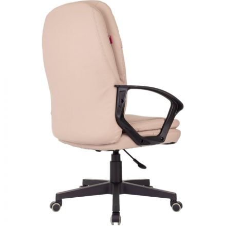 Кресло VB_EChair 668LT PU бежевый эко.кожа крестов. пластик