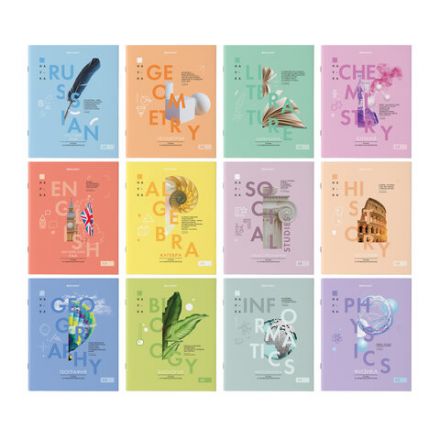 Тетради предметные со справочным материалом, КОМПЛЕКТ 12 ПРЕДМЕТОВ, 48 л., обложка картон, BRAUBERG, "VISION", 404323 Тетради предметные со справочным материалом, КОМПЛЕКТ 12 ПРЕДМЕТОВ, 48 л., обложка картон, BRAUBERG, "VISION", 404323